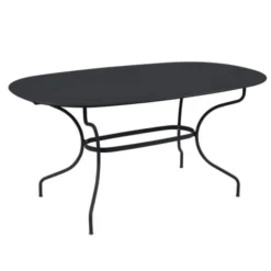 Clearance FERMOB Table ovale en acier Opéra - 160 x 90 x 74 cm