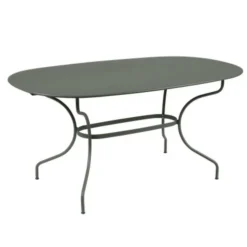Clearance FERMOB Table ovale en acier Opéra - 160 x 90 x 74 cm