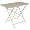 Outlet FERMOB Table pliante en acier coloris muscade Bistro - 97 x 57 x 74 cm