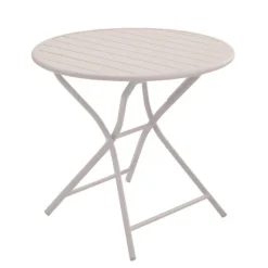 Outlet Table pliante ronde en aluminium Max - Ø 80 x H 74 cm