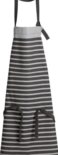 WINKLER Tablier recyclé Tilio coloris gris en coton - 72 x 90 cm