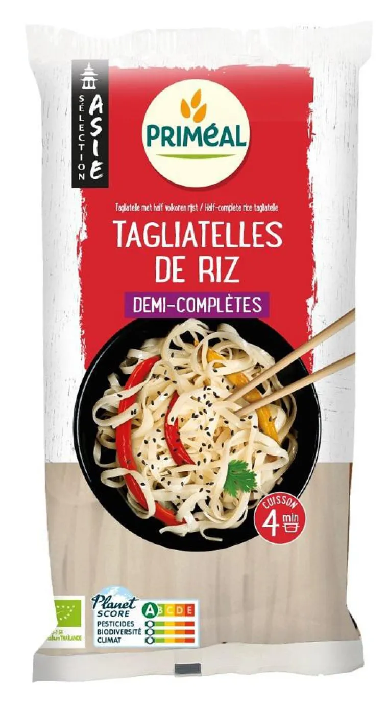 Sale PRIMÉAL Tagliatelles de riz demi-complètes bio Primeal - 400 g