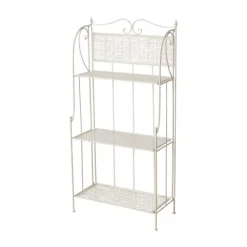 Online BOLTZE Étagère en fer blanc 4 tablettes Marisa - 59,6 x 29,2 x 120 cm