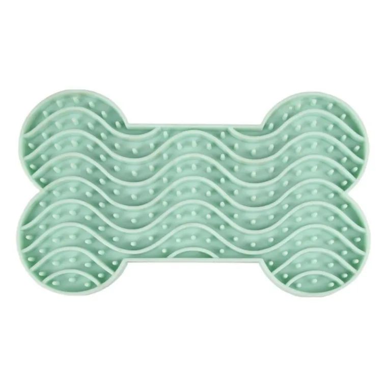 FLAMINGO Tapis à lécher avec ventouse coloris vert yummee