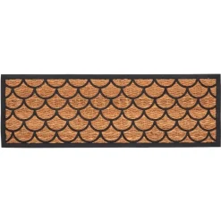 Best ESSCHERT DESIGN Tapis en fibre de coco et caoutchouc motif bardeau taille XL - 120 x 40 cm