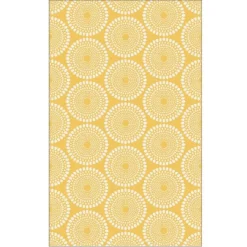 Clearance FAB HAB Tapis Rio yellow en polypropylène recyclé - 150 x 240 cm