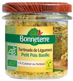 Discount BONNETERRE Tartinade aux petits pois et au basilic bio 135 g