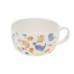 Sale CADES DESIGN Tasse déjeuner à motif chat en céramique Loris - 17 x 13 x 7,5 cm