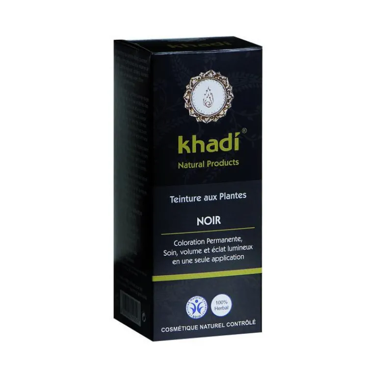 Hot KHADI Teinture aux plantes bio couleur noire en format de 100 g