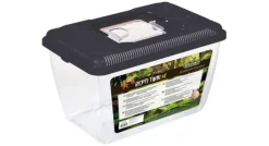 Discount REPTILE PLANET Terrarium en plastique coloris noir Repti Tank - Taille M 25,5 x 16,5 x 16 cm
