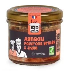 LES BIO DU BOCAL Terrine agneau poivrons grillés & thym en verrine de 90 g