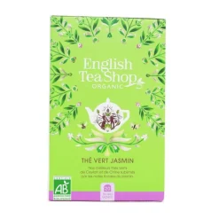 Clearance ENGLISH TEA SHOP Thé vert bio au jasmin - 20 sachets
