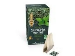 Thé vert sencha menthe bio Aromandise - 36 g