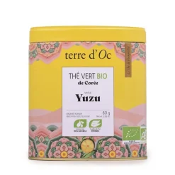Outlet TERRE D'OC Thé vert yuzu de Corée Bio Terre d’Oc – 80 g