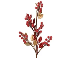 New KAEMINGK Tige artificielle avec baies rouges en mousse - Ø 20 x H 60 cm