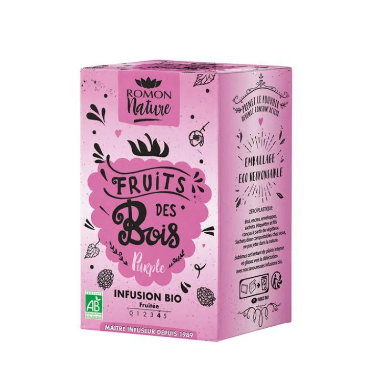 ROMON NATURE Tisane Fruits des bois bio - 16 sachets