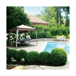 Best COULEURS DU MONDE Tonnelle Manea pliable en acier - 3.5 x 3.5 m