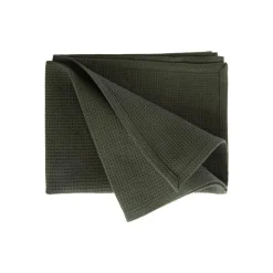 Hot Torchon en coton vert nid d’abeille - 50 x 70 cm