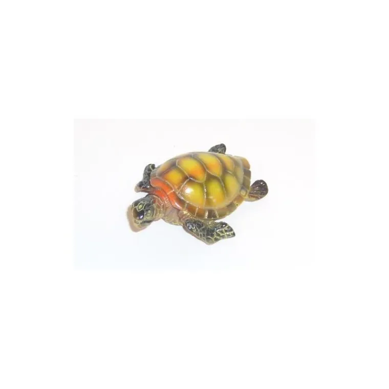 Clearance LABEO Tortue de mer multicolore en résine grand modèle 8 x 6 cm