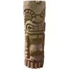DÉCORIALE Totem polynésien Tiki Aro coloris bois en bois de coco - 100 cm