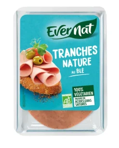 Discount EVERNAT Tranches végétariennes nature au blé bio - 100 g