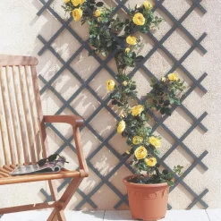 New NORTENE Treillis extensible Treilliflex gris en PVC 200x100 cm