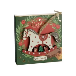 FRANCE DÉCOR Étui de Noël chocolat cheval à bascule France Décor - 36 g
