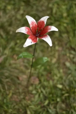 Discount CHOUETTE & CO Tuteur lys rose en métal recyclé