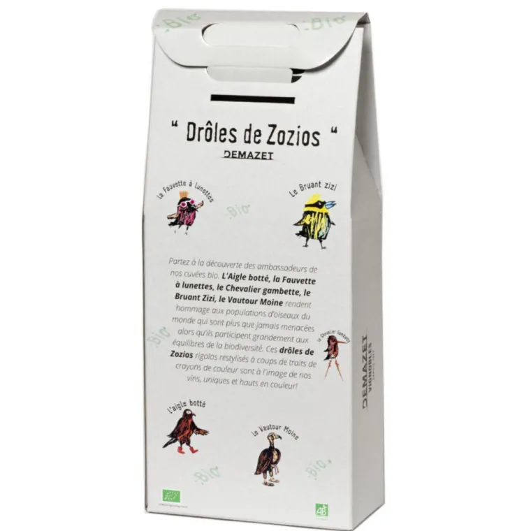 Best DEMAZET Valisette Drôles de zozios vin La Fauvette à Lunettes - 2 x 75 cl