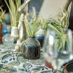 Online Vase bouteille coloris bleu en céramique - Ø 8 cm