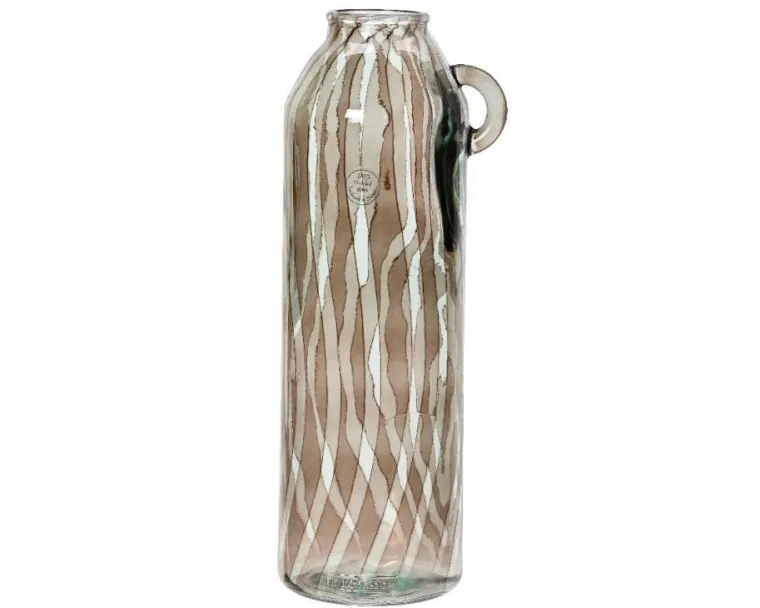 Hot KAEMINGK Vase coloris marron en verre recyclé - Ø 17 cm