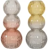 New KAEMINGK Vase en verre multicolore forme 3 bulles - Ø 15 x H 33 cm