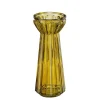 Sale EDELMAN Vase haut en verre jaune - Ø 9,5 x H 24 cm