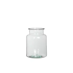 Sale Vase Mathew en verre transparent Ø 19 x H 25 cm