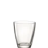 Clearance AUBRY GASPARD Vase ovale en verre transparent Fiori grande - H 17 cm
