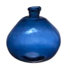 Hot BASTIDE DIFFUSION Vase Simplicity coloris bleu en verre recyclé - 23 cm