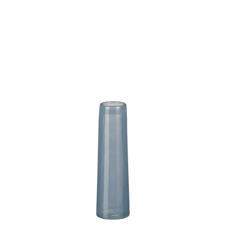 Discount EDELMAN Vase soliflore en verre coloris bleu Xandra - Ø 7 x H 23,5 cm