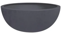 Best POETIC Vasque ronde gris anthracite Eda Basalt up - Ø 40 x H 16,5 cm