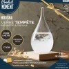 Best Verre tempête baromètre à cristaux - H 17 cm