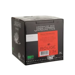 Sale DOMAINE JARDINETTE Vin rouge bio IGP Méditerranée - Cubi 3 L