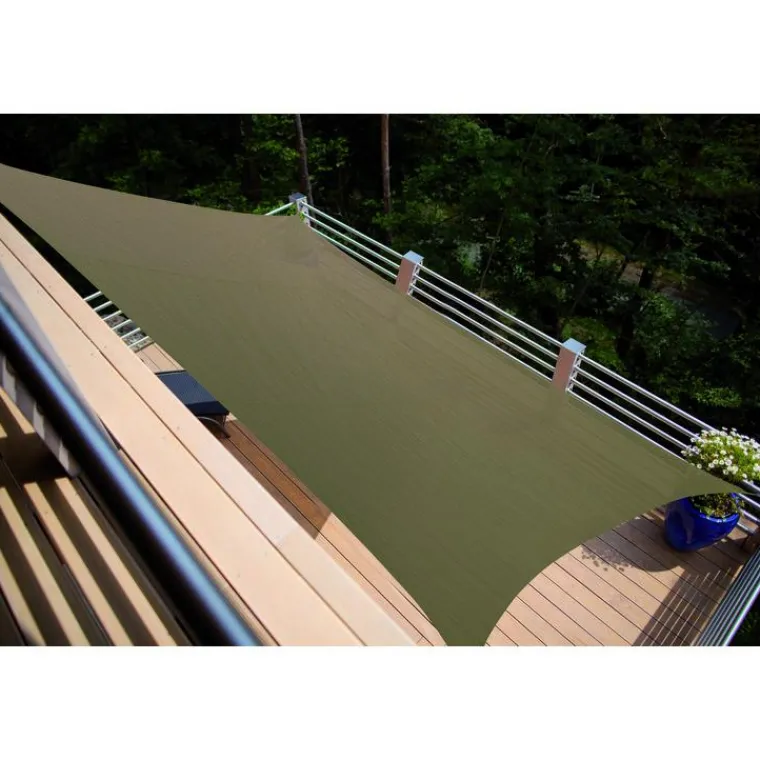 Online JARDILINE Voile coloris marron en polyéthylène tressé Austral - 4 x 3 m