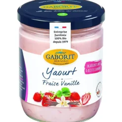 Outlet GABORIT Yaourt gourmand fraise vanille bio – 400 g